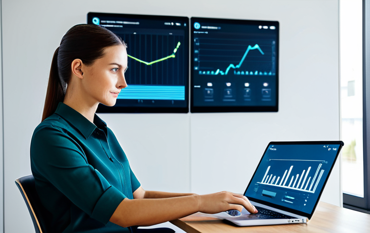 마케팅 자동화 툴 활용 - **Image Prompt 1: The Strategic Marketer & Automated Efficiency**
"A professional female markete...